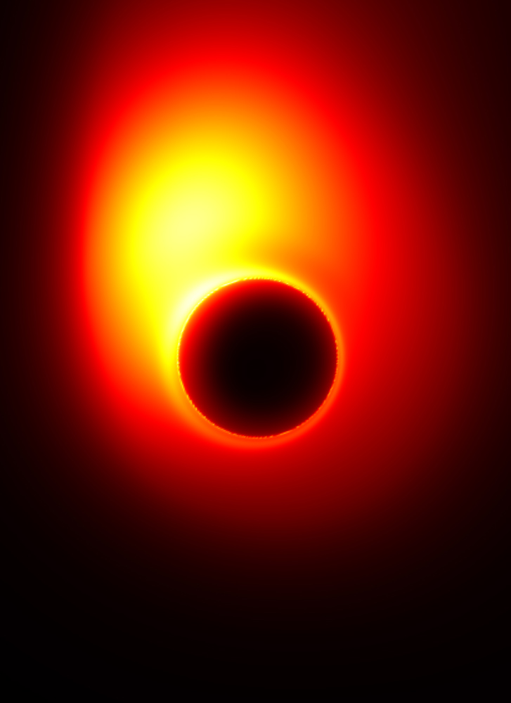Mouth of Giant Black Hole Measured for First Time